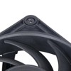 SilverStone Technology   VISTA 120 120x120x25mm Black PBT fan blade black PBT fan frame HDB bearing 0 to 2000RPM 4pin-PWM 500mm cable - 3 of 4