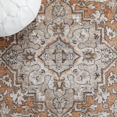 Elegant Gray Square Synthetic Hand-Knotted Area Rug - 5'3"