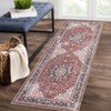 Washable Vintage Printed Rug Non Slip Low Pile Rug Soft Throw Floor Cover Foldable Indoor Carpet for Living Room Bedroom Playroom - 3 of 4