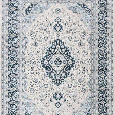 cream/dark blue