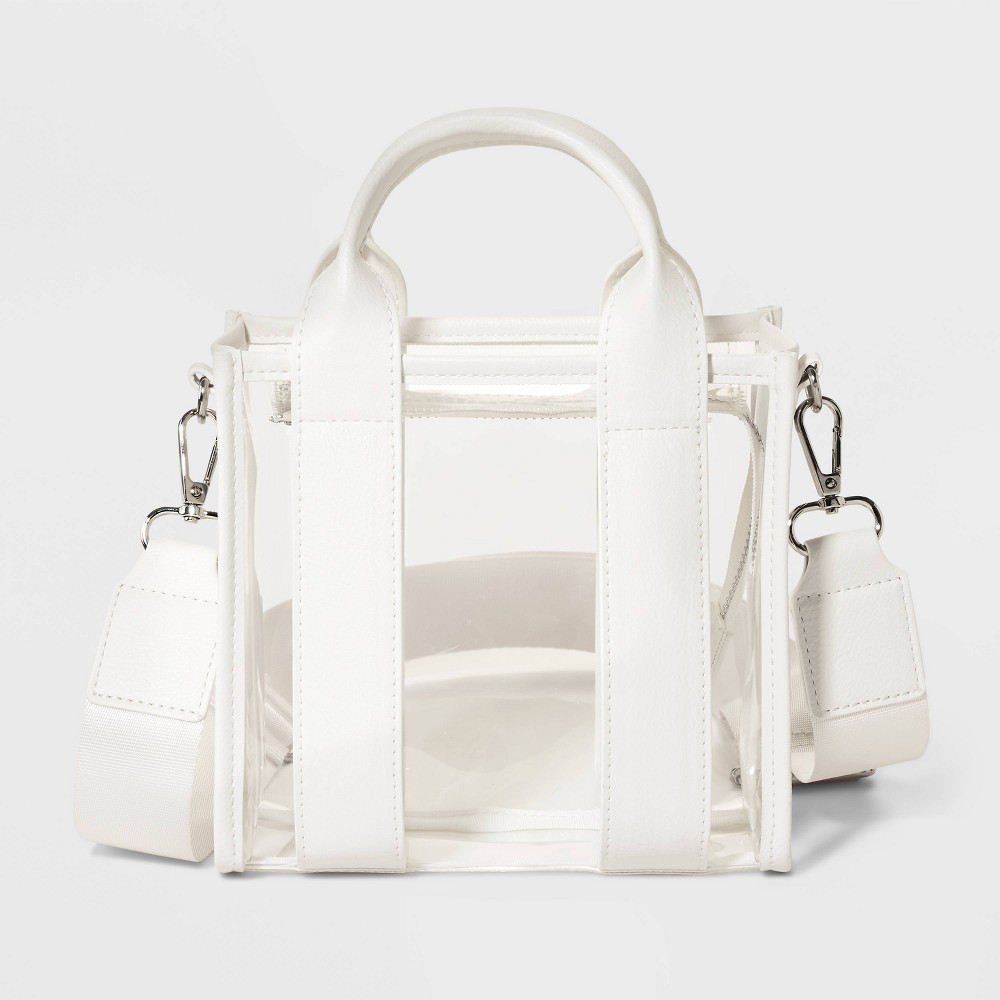 Photos - Travel Accessory Mini Tote Crossbody Bag - Wild Fable™ White