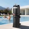 VEVOR Pool Cartridge Filter, 200 sq.ft², High-Efficiency Swimming Pool Filter with Valve, 9000 GPH Spa Filtration Cleaning & Clearing System, Black - 2 of 4