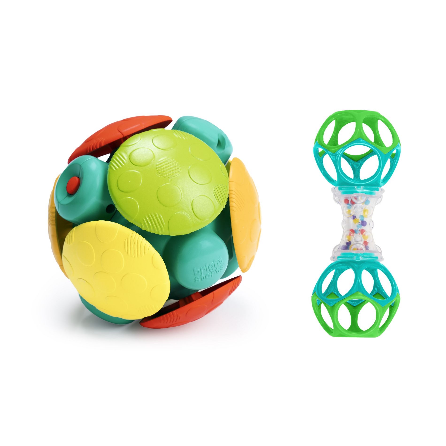 Bright Starts Wobble & Rattle Baby Learning Toy Gift Set - 2pc