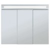 Fine Fixtures Bathroom Medicine Cabinet, Aluminum, Recessed/Surface Mount, Mirrored Interior w/LED - 2 of 4