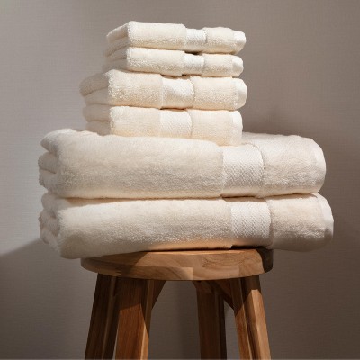 Fabdreams 6-Piece Certified Organic Cotton Bath Towel Set