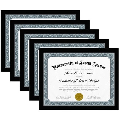 Americanflat 5 Pack of Picture Frames - Plexiglass Cover