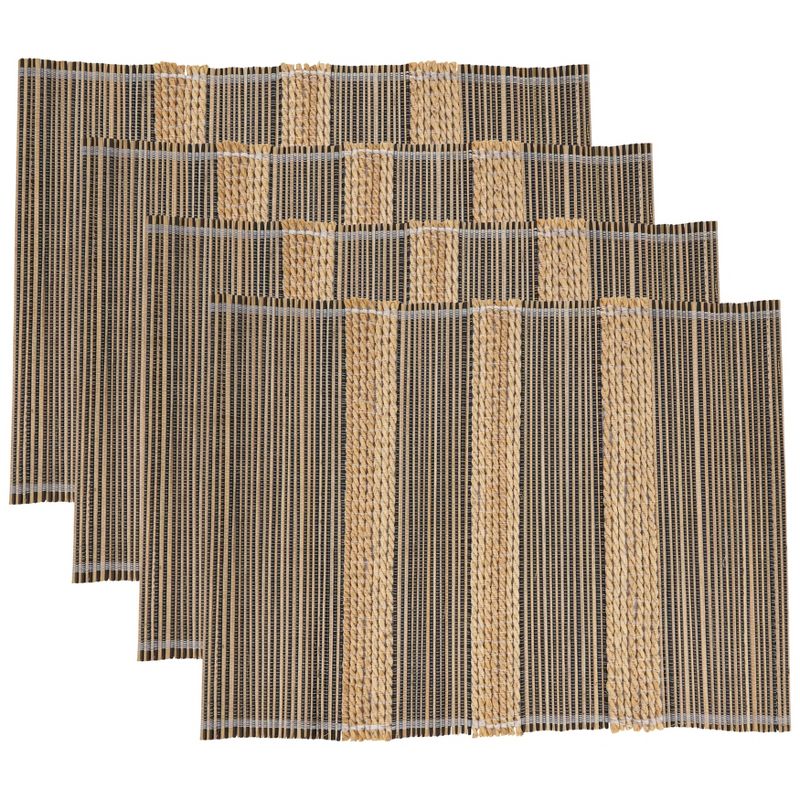 Saro Lifestyle Table Placemats With Striped Design (Set of 4), 3 of 5