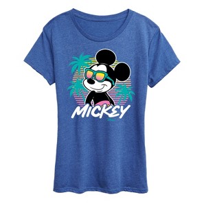 Women's - Disney - Mickey Sunset Shades Short Sleeve Graphic T-Shirt - 1 of 4