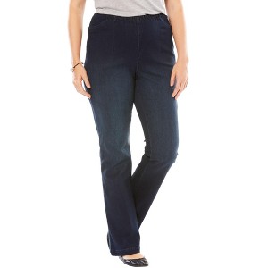 Woman Within Petite Bootcut Fineline Denim Jean - 1 of 4