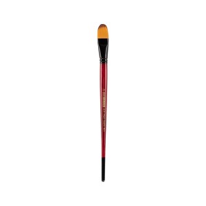 Creative Mark Ebony Splendor Short-Handled Synthetic Sable Paint Brush, Filberts, Teijin Multi-Filament Hair, Handcrafted Synthetic Paint Brushes for - 1 of 4