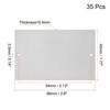 Unique Bargains Stainless Steel DIY Laser Printing Office Engraving Blank Card 35 Pcs - 2 of 4