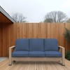 Covers&All Outdoor Seat / Back Cushion Three Seater, Durable Olefin Fabric, 24 in Lx 22 in W x 5 in Thick - 3 of 4