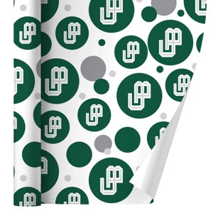 University of Wisconsin  Green Bay Primary Logo Gift Wrap Wrapping Paper Roll 30x72 - 1 of 4