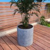 LeisureMod Tundra Fiberstone and MGO Clay Planter Round Planter Pot for Indoor and Outdoor - 2 of 4