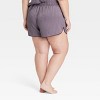 Women's Luxury Collection Shadow Striped Satin Pajama Shorts - Auden™ - 2 of 4