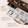 47" Farmhouse Dresser for Bedroom with 9 Drawers, Rustic Wood Chest with Vintage Metal Handles for Bedroom - 3 of 4