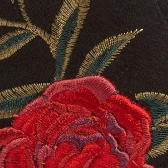 black embroidery