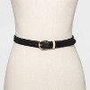 Women's Saffiano Belt - A New Day™ Black - 2 of 2