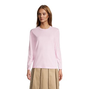 Lands' End School Uniform Women's Long Sleeve Essential T-shirt - 1 of 4