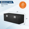 Iron Tool Box Single Door, Under Vehicle Tool Box Metal Tool Storage Durable Car Tool Organizer Automotive Tool Compartment - 3 of 4