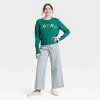 Women's St. Patrick's Day Lucky Shades of Green Graphic Sweater - Green - 3 of 3