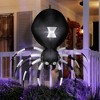 Gemmy Airblown Inflatable Hanging Black and White Spider , 2 ft Tall, Multi - 2 of 2