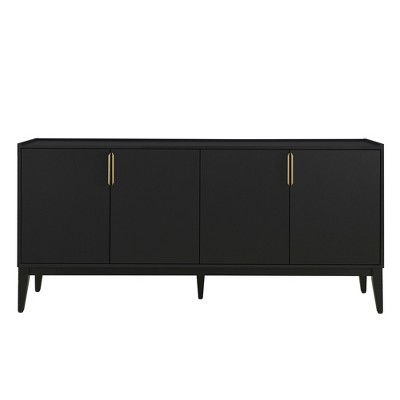 YOOCOZZ Utility Storage Cabinet & Sideboard Cabinet with Aluminum Handles and Adjustable Shelves for Entryway