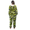 Just Love Womens One Piece Winter Holiday Adult Bodysuit Faux Shearling Lined Hoody Xmas Pajamas - 3 of 4
