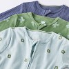 Baby Boys' 3pk Bears Tight Fit Sleep N' Play - Cloud Island™ Blue/Green - 3 of 4