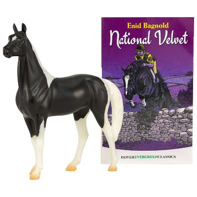 Photo 1 of Breyer 6180 National Velvet Horse Book Set and The Piebald Toy 1:12 Scale Model, Black and White