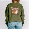 Simply Sage Market Tis The Season Pumpkin Ghost Front And Back Sweatshirt - 3 of 4