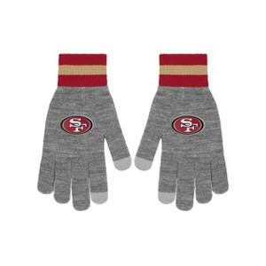 NFL San Francisco 49ers Gray Big Logo Glove - 1 of 4