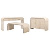 Okak Retro Minimalist Curved Kitchen Sideboard with Gold Handles and Adjustable Dividers for Living Room - 3 of 4
