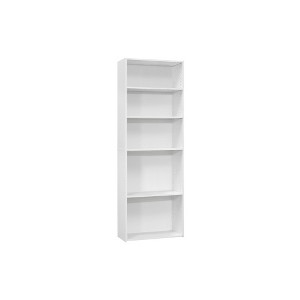 Lyngins Modern 5-Tier Corner Bookshelves,Bookshelf with Thick Panel Adjustable Shelf,Open Wood Bookcases for Living Room,Office,Black - 1 of 4