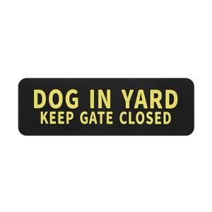 Unique Bargains Acrylic Safety Durable Indoor Outdoor Dog in Yard Signs 3x9 Inch - 1 of 4