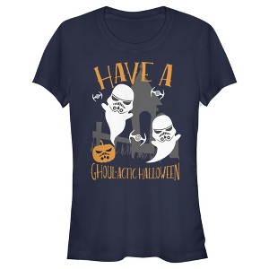 Juniors Womens Star Wars Ghoulactic Halloween Stormtrooper T-Shirt - 1 of 4
