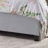 King Virago Contemporary Upholstered Platform Bed Light Gray - Christopher Knight Home: Wood Frame, Foam Fill, No Box Spring Needed - 4 of 4