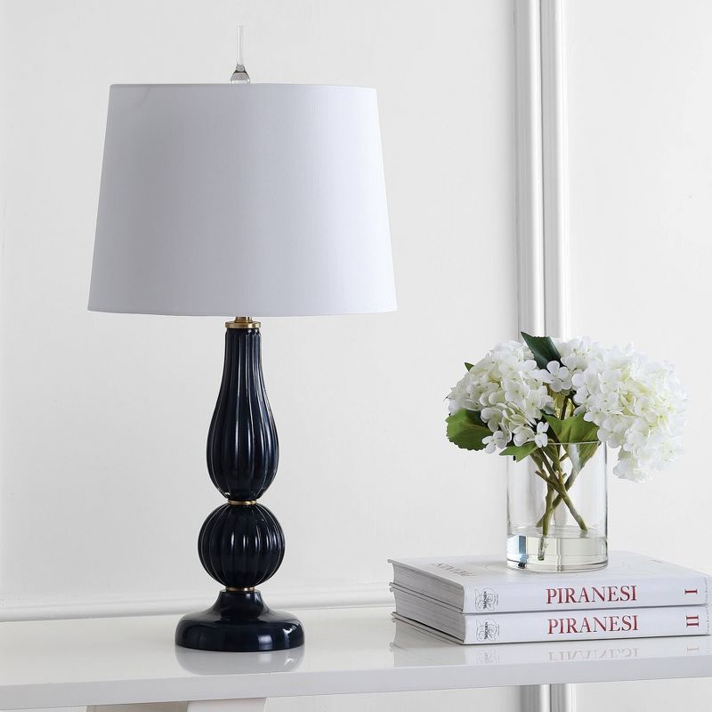 28" Glass/Metal Maddie Table Lamp (Includes Energy Efficient Light Bulb) - JONATHAN Y, 4 of 7