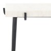 Bremen Marble Side Table - ACC3726A - White/Black - Safavieh - 3 of 4