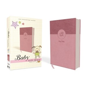 Niv, Baby Gift Bible, Holy Bible, Leathersoft, Pink, Red Letter, Comfort Print - by  Zondervan (Leather Bound) - 1 of 1