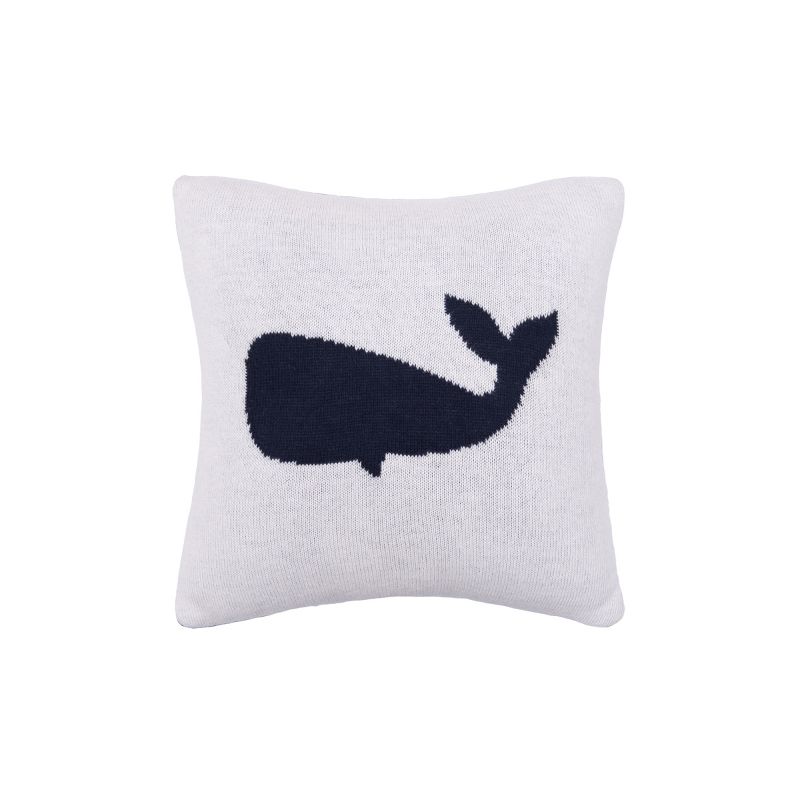C&F Home 10" x 10" Whale Knitted Throw Pillow, 2 of 9