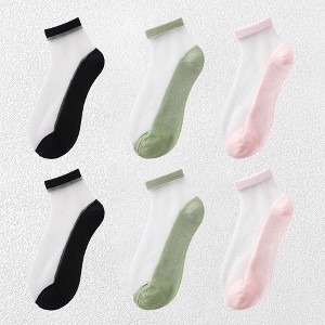 Alilang Chic Women's Summer Thin Ankle Socks Soft for Casual 6Pk - 1 of 2