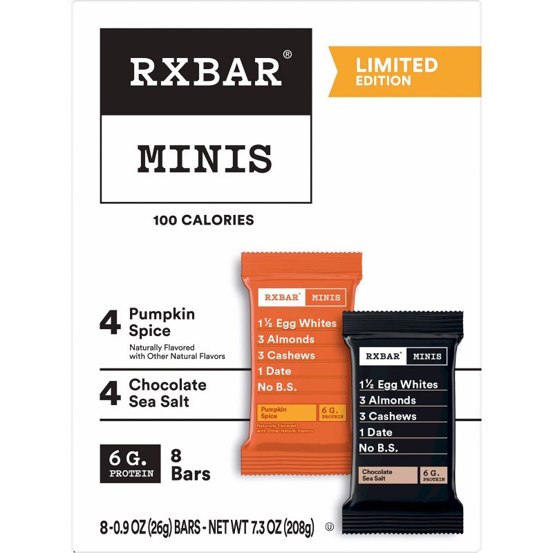RXBAR Minis Pumpkin Spice &#38; Chocolate Sea Salt - 8ct, 3 of 7