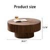 Coffee Table Modern with Pedestal Base and Waterproof Surface for Living Room 30.51in-3irtyhousy - 4 of 4