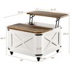 Farmhouse Lift Top Coffee Table With Large Hidden Storage - 4 of 4