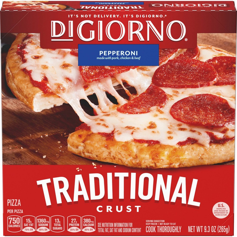 Upc 071921008291 Digiorno Traditional Crust Pepperoni Frozen Pizza