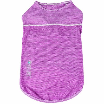 Pet Life (R) Active 'Aero-Pawlse' Heathered Quick-Dry And 4-Way Stretch-Performance Dog Tank Top T-Shirt