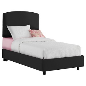 Full Kids Upholstered Bed Black - Pillowfort , Duck Black
