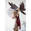 Recycled Wood and Iron Moose – 65"H Handcrafted Rustic Decorative Accent By Kalalou - 3 of 3