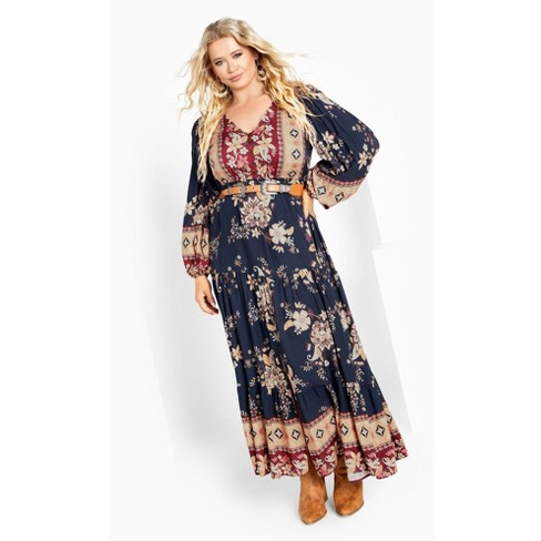 Avenue Women s Plus Size Ellery Maxi Dress Target